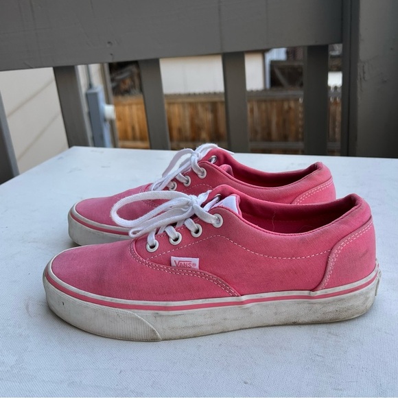 Vans pink canvas lace up sneakers - Picture 4 of 8